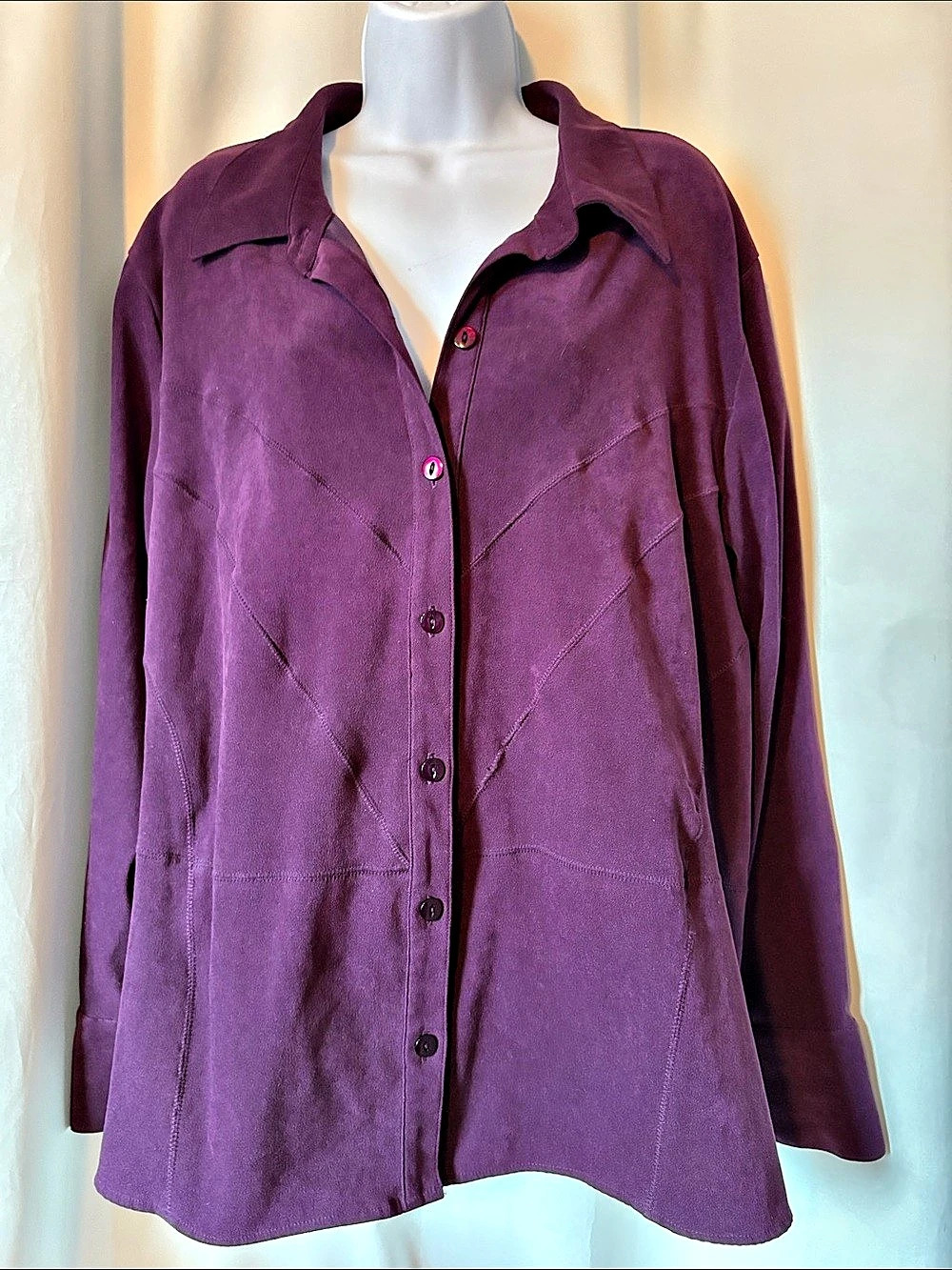 Penningtons Button Down Shirt in Purple Size 20